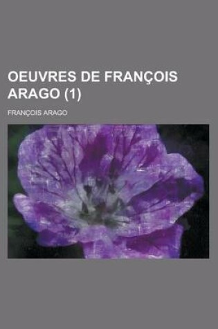 Cover of Oeuvres de Francois Arago (1)