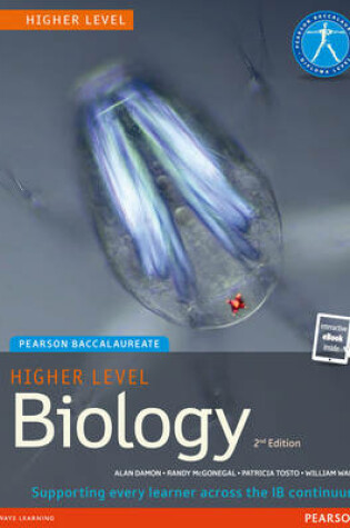 Cover of Pearson Baccalaureate Biology Higher Level 2nd edition print and ebook bundle for the IB Diploma