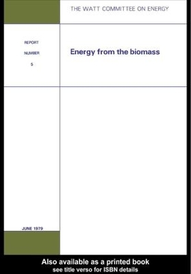 Cover of Energy from the Biomass