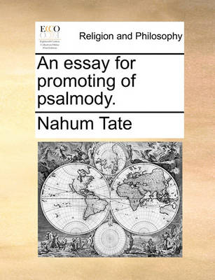 Book cover for An Essay for Promoting of Psalmody.