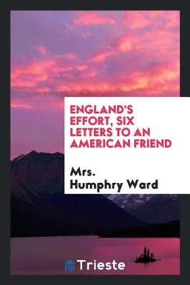 Book cover for England's Effort, Six Letters to an American Friend