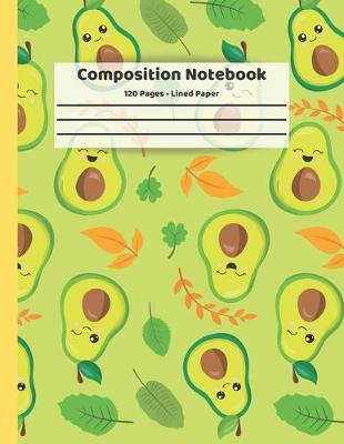 Book cover for Avocado Composition Notebook