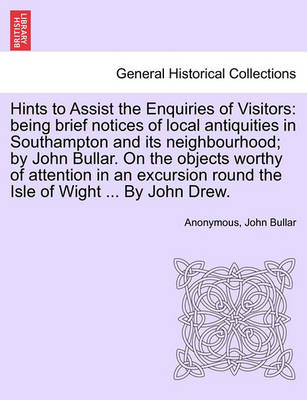 Book cover for Hints to Assist the Enquiries of Visitors