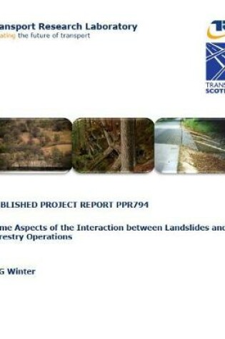 Cover of Some aspects of the interaction between landslides and forestry operations