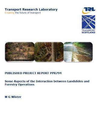 Cover of Some aspects of the interaction between landslides and forestry operations