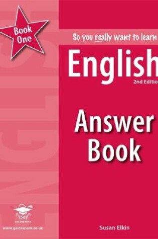 Cover of So you really want to learn English Book 1 Answer Book