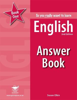 Book cover for So you really want to learn English Book 1 Answer Book