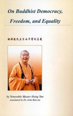 Book cover for On Buddhist Democracy, Freedom and Equality