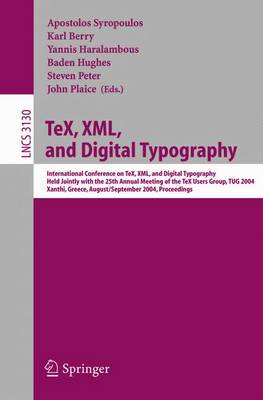 Book cover for Tex, XML, and Digital Typography