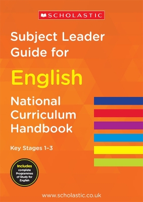 Book cover for Subject Leader Guide for English - Key Stage 1-3