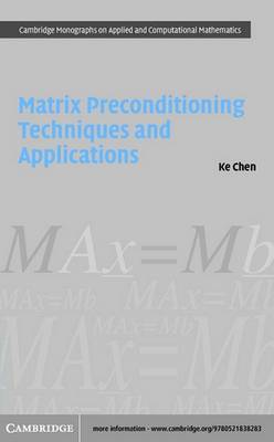 Book cover for Matrix Preconditioning Techniques and Applications