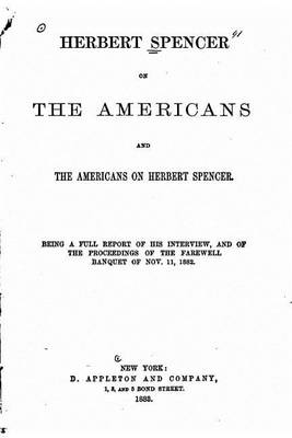 Book cover for Herbert Spencer on the Americans