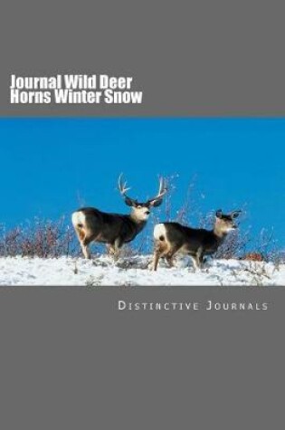 Cover of Journal Wild Deer Horns Winter Snow