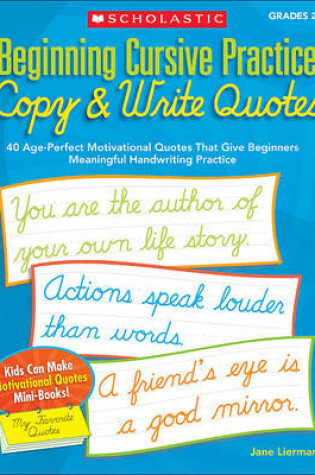 Cover of Beginning Cursive Practice: Copy & Write Quotes