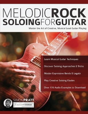 Book cover for Melodic Rock Soloing for Guitar