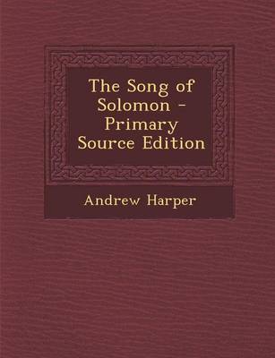 Book cover for The Song of Solomon