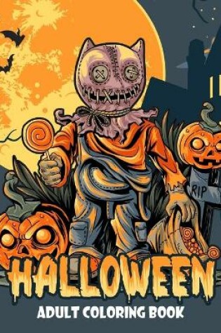 Cover of Halloween Adult Coloring Book