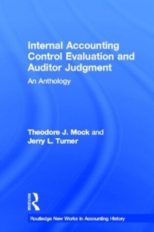 Cover of Internal Accounting Control Evaluation and Auditor Judgement