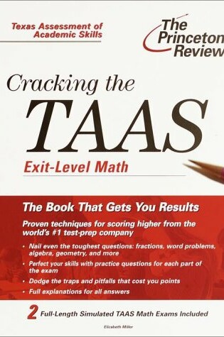 Cover of Princeton Review Cracking the TAAS: Exit-Level Math