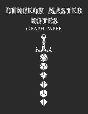 Book cover for graph paper Dungeon Master Notebook, SQUARED PAPER 120 pages