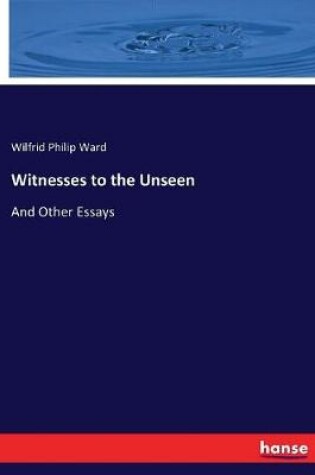 Cover of Witnesses to the Unseen