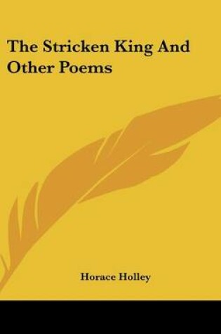 Cover of The Stricken King and Other Poems