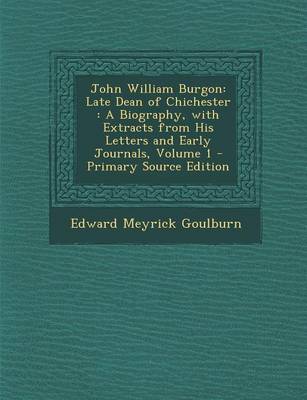 Book cover for John William Burgon