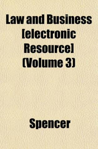 Cover of Law and Business [Electronic Resource] (Volume 3)