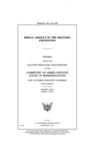 Cover of Sexual assault in the military