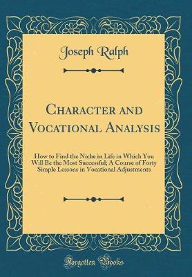 Book cover for Character and Vocational Analysis