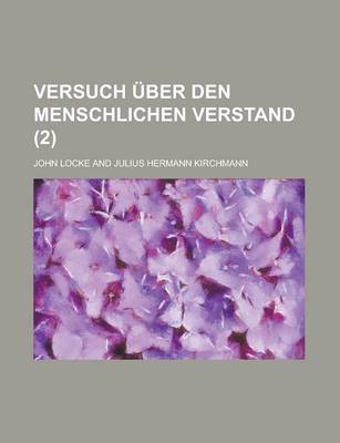 Book cover for Versuch Uber Den Menschlichen Verstand (2)