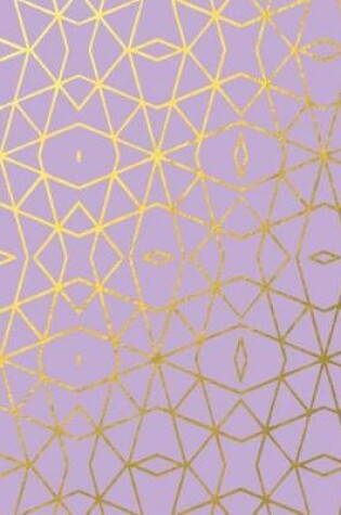 Cover of Lilac Purple and Gold Foil Pattern Notebook