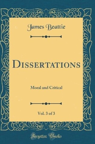 Cover of Dissertations, Vol. 3 of 3