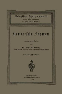 Cover of Griechische Schulgrammatik