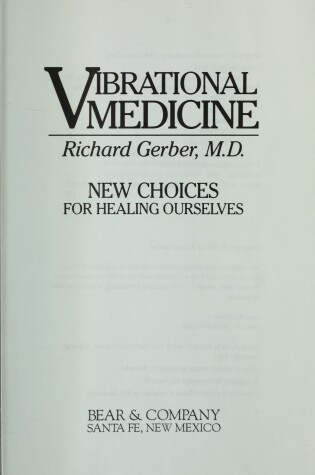 Cover of Vibrational Medicine