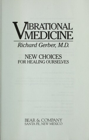 Book cover for Vibrational Medicine