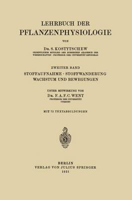 Book cover for Stoffaufnahme · Stoffwanderung Wachstum und Bewegungen