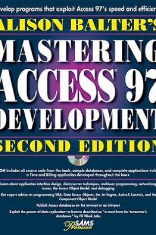Cover of Alison Balter's Mastering Access 97 Development