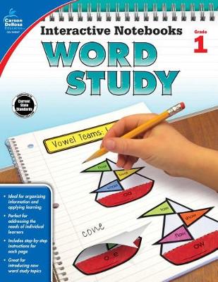 Book cover for Interactive Notebooks Word Study, Grade 1