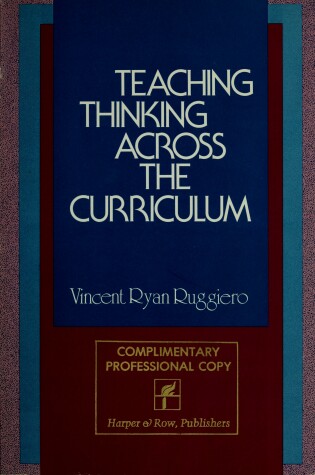 Cover of Teaching Thinking across the Curriculum