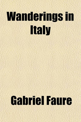 Book cover for Wanderings in Italy