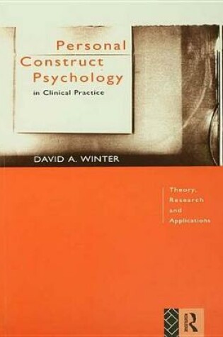 Cover of Personal Construct Psychology in Clinical Practice
