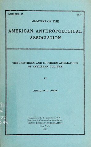 Book cover for Northern & Southern Affiliations of Antillean Culture