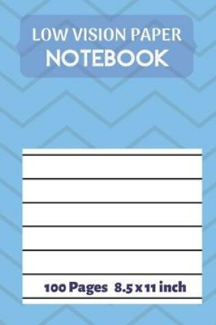 Cover of Low vision Paper notebook