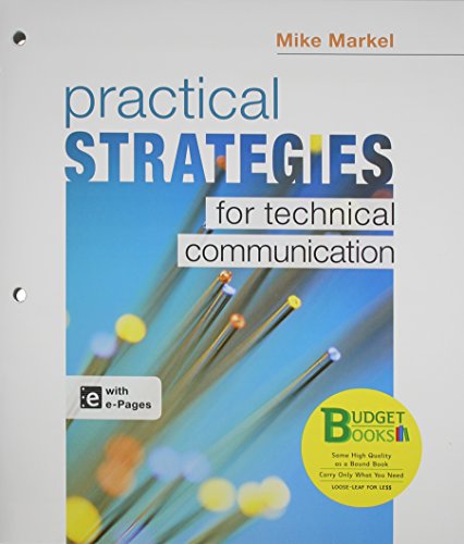 Book cover for Loose-Leaf Version for Practical Strategies for Technical Communication