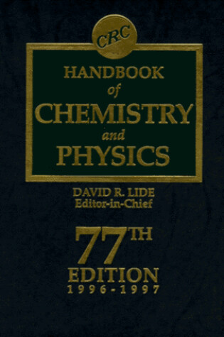 Cover of CRC Handbook of Chemistry and Physics 77th Edition