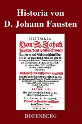 Cover of Historia von D. Johann Fausten