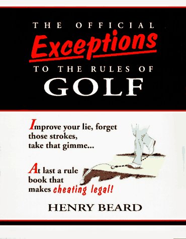 Book cover for The Official Exceptions to the Rules of Golf