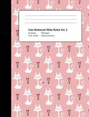 Cover of Cats Notebook Wide Ruled Vol 2