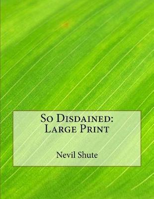 Book cover for So Disdained